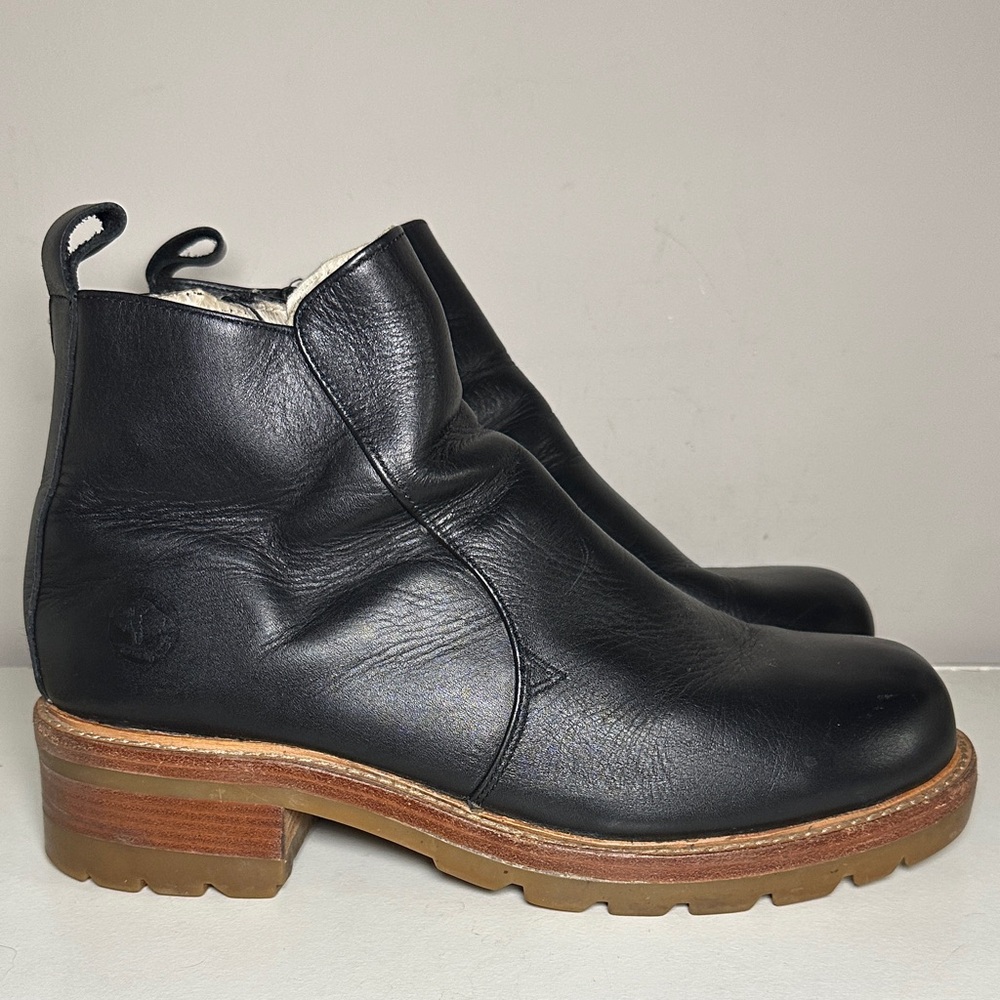 Buffalino Dakota Black Leather vintage heavyweight Men's Boots